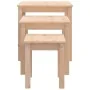Mesas apilables 3 unidades madera maciza de pino by , Side tables - Ref: Foro24-824973, Price: 76,45 €, Discount: %