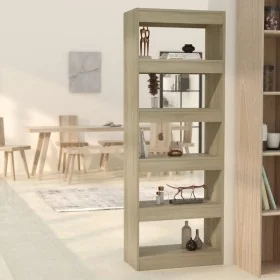 Estantería/divisor madera ingeniería roble Sonoma 60x30x166 cm by , Bookcases and shelves - Ref: Foro24-811676, Price: 77,20 ...