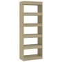 Estantería/divisor madera ingeniería roble Sonoma 60x30x166 cm de , Librerías y estanterías - Ref: Foro24-811676, Precio: 77,...