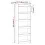 Estantería/divisor madera ingeniería roble Sonoma 60x30x166 cm de , Librerías y estanterías - Ref: Foro24-811676, Precio: 77,...