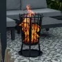 HI Brasero de jardín antichispas negro 40x61 cm de , Chimeneas - Ref: Foro24-429151, Precio: 66,19 €, Descuento: %