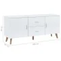Aparador de MDF blanco 160x40x70 cm by , Sideboards - Ref: Foro24-247305, Price: 234,78 €, Discount: %