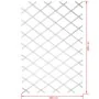 Nature Enrejado de jardín 100x200 cm PVC blanco 6040703 by , Pergolas, arches and garden trellises - Ref: Foro24-409350, Pric...
