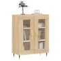 Aparador de madera de ingeniería roble Sonoma 69,5x34x90 cm by , Sideboards - Ref: Foro24-827767, Price: 89,42 €, Discount: %