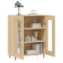Aparador de madera de ingeniería roble Sonoma 69,5x34x90 cm by , Sideboards - Ref: Foro24-827767, Price: 89,42 €, Discount: %
