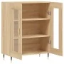 Aparador de madera de ingeniería roble Sonoma 69,5x34x90 cm by , Sideboards - Ref: Foro24-827767, Price: 89,42 €, Discount: %