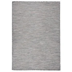 Alfombra de exterior de tejido plano marrón y azul 140x200 cm by , Rugs - Ref: Foro24-340817, Price: 44,21 €, Discount: %