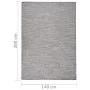 Alfombra de exterior de tejido plano marrón y azul 140x200 cm de , Alfombras - Ref: Foro24-340817, Precio: 44,21 €, Descuento: %