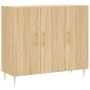Aparador de madera de ingeniería roble Sonoma 90x34x80 cm by , Sideboards - Ref: Foro24-828095, Price: 85,17 €, Discount: %