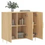 Aparador de madera de ingeniería roble Sonoma 90x34x80 cm by , Sideboards - Ref: Foro24-828095, Price: 85,17 €, Discount: %