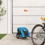 Remolque de bicicleta mascotas hierro tela Oxford azul by , pet strollers - Ref: Foro24-93953, Price: 95,30 €, Discount: %