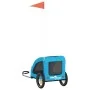 Remolque de bicicleta mascotas hierro tela Oxford azul by , pet strollers - Ref: Foro24-93953, Price: 95,30 €, Discount: %