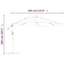 Sombrilla voladiza con poste de aluminio gris antracita 350 cm von , Sonnenschirme - Ref: Foro24-44505, Preis: 122,36 €, Raba...