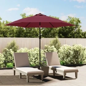 Sombrilla de jardín con palo de metal rojo burdeos 300 cm by , Umbrellas - Ref: Foro24-313752, Price: 65,64 €, Discount: %
