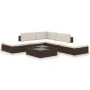 Set muebles de jardín 6 piezas y cojines ratán sintético marrón by , Garden sets - Ref: Foro24-41256, Price: 514,98 €, Discou...