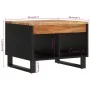 Mesa de centro de madera maciza de acacia 55x50x40 cm by , Coffee table - Ref: Foro24-352878, Price: 70,62 €, Discount: %
