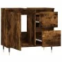Armario de baño madera contrachapada roble ahumado 65x33x60 cm von , Badezimmerwaschtische - Ref: Foro24-831601, Preis: 79,48...