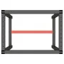 Estructura banco de trabajo metal negro y rojo mate 70x50x79cm de , Patas para mesas - Ref: Foro24-151449, Precio: 78,88 €, D...