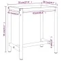Estructura banco de trabajo metal negro y rojo mate 70x50x79cm de , Patas para mesas - Ref: Foro24-151449, Precio: 78,88 €, D...