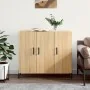 Aparador de madera de ingeniería roble Sonoma 90x34x80 cm von , Sideboards - Ref: Foro24-828119, Preis: 92,63 €, Rabatt: %