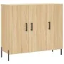 Aparador de madera de ingeniería roble Sonoma 90x34x80 cm von , Sideboards - Ref: Foro24-828119, Preis: 92,63 €, Rabatt: %