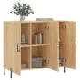 Aparador de madera de ingeniería roble Sonoma 90x34x80 cm von , Sideboards - Ref: Foro24-828119, Preis: 92,63 €, Rabatt: %
