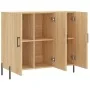 Aparador de madera de ingeniería roble Sonoma 90x34x80 cm von , Sideboards - Ref: Foro24-828119, Preis: 92,63 €, Rabatt: %