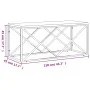 Mesa de centro acero inoxidable y madera maciza reciclada de , Mesas de centro - Ref: Foro24-349966, Precio: 102,25 €, Descue...