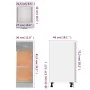 Armario bajo de cocina “Lyon” madera de ingeniería gris by , Kitchen cabinets - Ref: Foro24-815568, Price: 72,71 €, Discount: %
