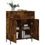 Aparador de madera de ingeniería roble ahumado 69,5x34x90 cm von , Sideboards - Ref: Foro24-827985, Preis: 87,95 €, Rabatt: %