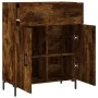 Aparador de madera de ingeniería roble ahumado 69,5x34x90 cm von , Sideboards - Ref: Foro24-827985, Preis: 87,95 €, Rabatt: %