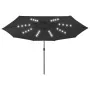 Sombrilla de jardín con luces LED negro 400 cm von , Sonnenschirme - Ref: Foro24-312536, Preis: 100,14 €, Rabatt: %