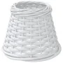Pantalla para lámpara mimbre blanco Ø15x12 cm by , Lampshades - Ref: Foro24-364380, Price: 13,81 €, Discount: %