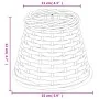 Pantalla para lámpara mimbre blanco Ø15x12 cm by , Lampshades - Ref: Foro24-364380, Price: 13,81 €, Discount: %
