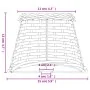 Pantalla para lámpara mimbre blanco Ø15x12 cm by , Lampshades - Ref: Foro24-364380, Price: 13,81 €, Discount: %
