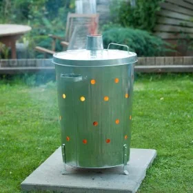 Nature Incinerador de jardín redondo de acero galvanizado 46x72 cm von , Gartenzubehör - Ref: Foro24-407109, Preis: 108,40 €,...