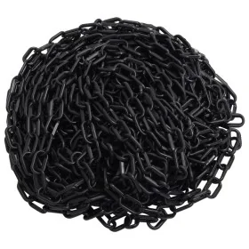 Cadena de advertencia plástico negro 100 m Ø8 mm by , Safety signs - Ref: Foro24-150934, Price: 118,28 €, Discount: %