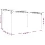 Toldo acero y tela gris taupe 4x3 m 180 g/m² by , Tents and gazebos - Ref: Foro24-362396, Price: 200,57 €, Discount: %