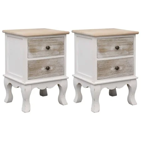Mesitas de noche 2 unidades madera de Paulownia 35x30x50 cm de , Mesitas de noche - Ref: Foro24-284065, Precio: 180,29 €, Des...