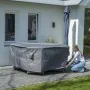 Madison Funda para muebles de jardín 200 cm redonda gris by , Garden furniture covers - Ref: Foro24-423683, Price: 75,38 €, D...