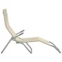 Tumbona plegable 2 uds textilene acero con recubrimiento crema by , Loungers - Ref: Foro24-360173, Price: 182,23 €, Discount: %