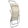 Tumbona plegable 2 uds textilene acero con recubrimiento crema by , Loungers - Ref: Foro24-360173, Price: 182,23 €, Discount: %