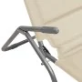 Tumbona plegable 2 uds textilene acero con recubrimiento crema by , Loungers - Ref: Foro24-360173, Price: 182,23 €, Discount: %