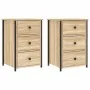 Mesitas noche 2 uds madera ingeniería roble Sonoma 40x36x60 cm by , Nightstands - Ref: Foro24-825996, Price: 127,05 €, Discou...