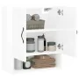 Armario de pared madera de ingeniería blanco brillo 60x31x70 cm de , Taquillas y armarios de almacenamiento - Ref: Foro24-829...