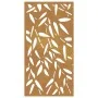 Adorno de pared jardín acero corten diseño hoja bambú 105x55 cm de , Carteles, copias y arte visual - Ref: Foro24-824483, Pre...