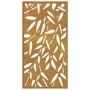 Adorno de pared jardín acero corten diseño hoja bambú 105x55 cm de , Carteles, copias y arte visual - Ref: Foro24-824483, Pre...