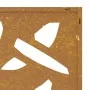 Adorno de pared jardín acero corten diseño hoja bambú 105x55 cm de , Carteles, copias y arte visual - Ref: Foro24-824483, Pre...