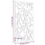 Adorno de pared jardín acero corten diseño hoja bambú 105x55 cm de , Carteles, copias y arte visual - Ref: Foro24-824483, Pre...