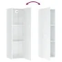 Mueble de TV contrachapada blanco brillante 30,5x30x110 cm von , TV-Möbel - Ref: Foro24-803374, Preis: 62,69 €, Rabatt: %